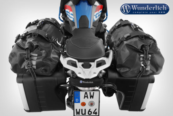 Držák zavazadel Wunderlich sada pro originální boční VARIO kufry černý na motorky BMW R 1200 GS LC a R 1250 GS