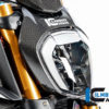 Přední maska-Kryt světla z karbonu lesklý na motocykly DUCATI Diavel 1260 od 2019