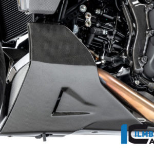 Spoiler motoru levý z karbonu lesklý na motocykly DUCATI Diavel 1260 od 2019