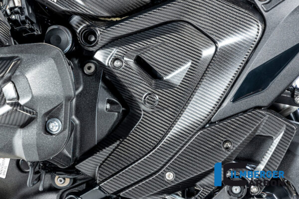 Kryt rámu trojúhelníkový z karbonu levý matný na BMW R 1300 GS od 2023