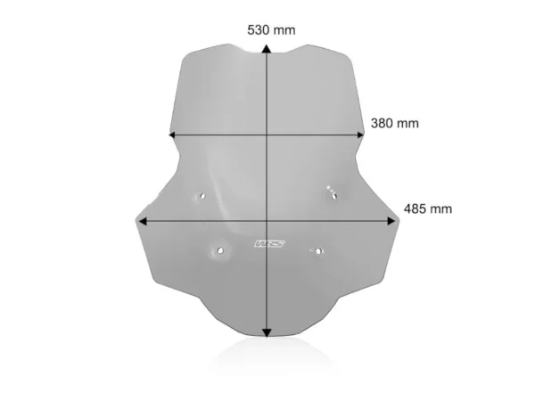 WRS Plexi štít Caponord Plus na motorku BMW R 1300 GS od 2023 / Adventure bez radaru kouřový
