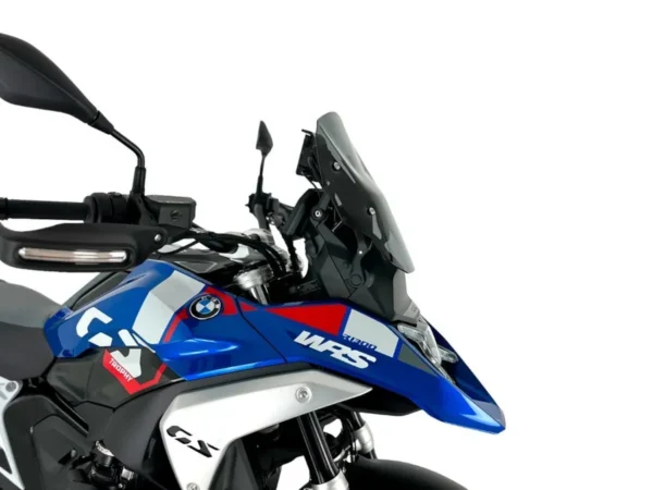 WRS Plexi štít Enduro na motorku BMW R 1300 GS od 2023 / Adventure bez radaru tmavě kouřový