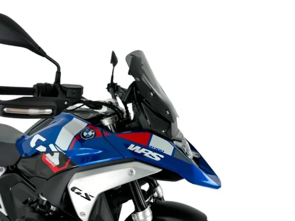 WRS Plexi štít Standard na motorku BMW R 1300 GS od 2023 / Adventure s radarem tmavě kouřový