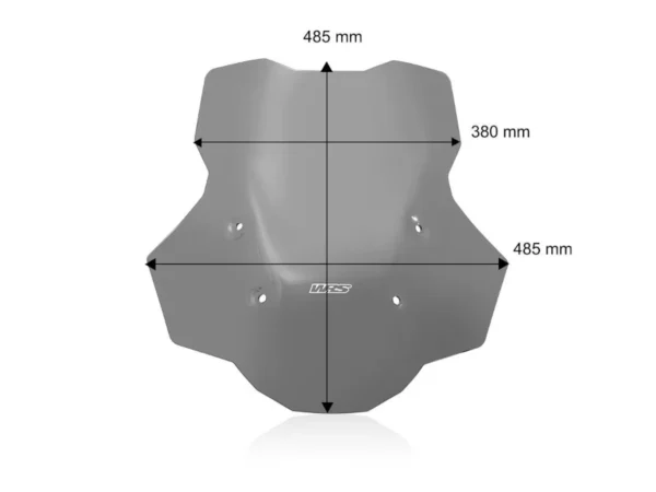 WRS Plexi štít Touring Plus na motorku BMW R 1300 GS od 2023 / Adventure bez radaru tmavě kouřový