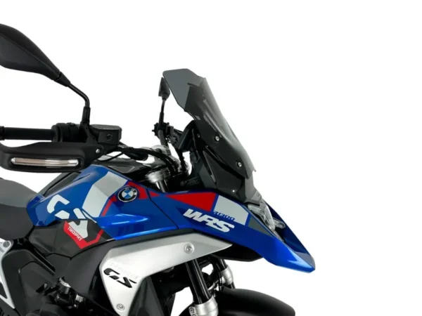 WRS Plexi štít Touring na motorku BMW R 1300 GS od 2023 / Adventure s radarem tmavě kouřový