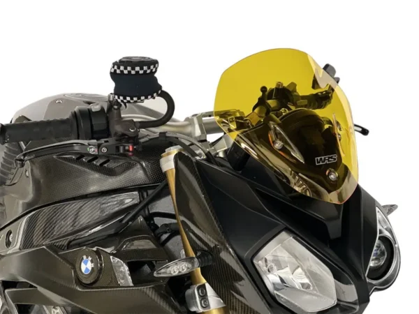 WRS Plexi štít Sport na motorku BMW S 1000 R 2014-20 žlutý