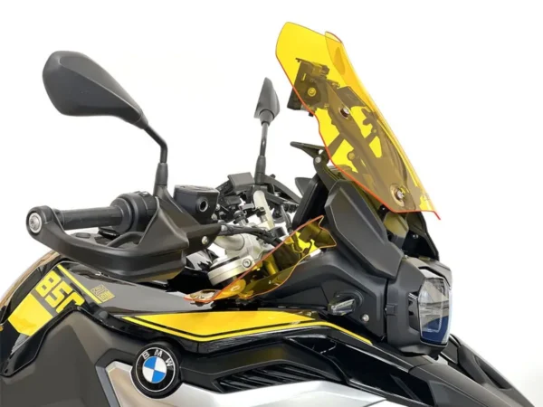 WRS Plexi štít Touring na motorku BMW F 850 GS od 2018, F 800 od 2024, F 900 Adventure od 2024 žlutý