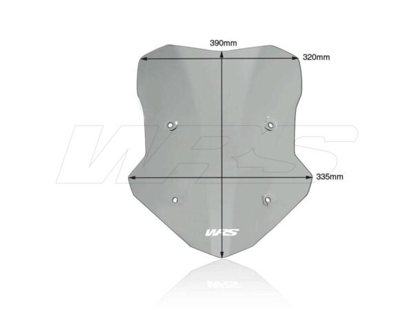 WRS Plexi štít Standard na motorku BMW F 900 XR od 2020 tmavě kouřový